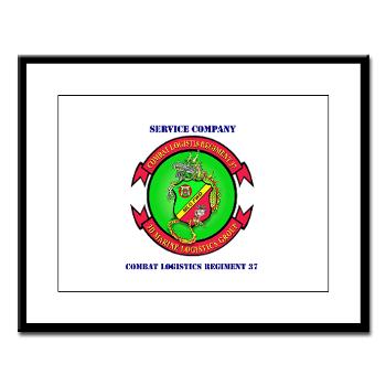 SC37 - M01 - 02 - Service Company with Text - Large Framed Print